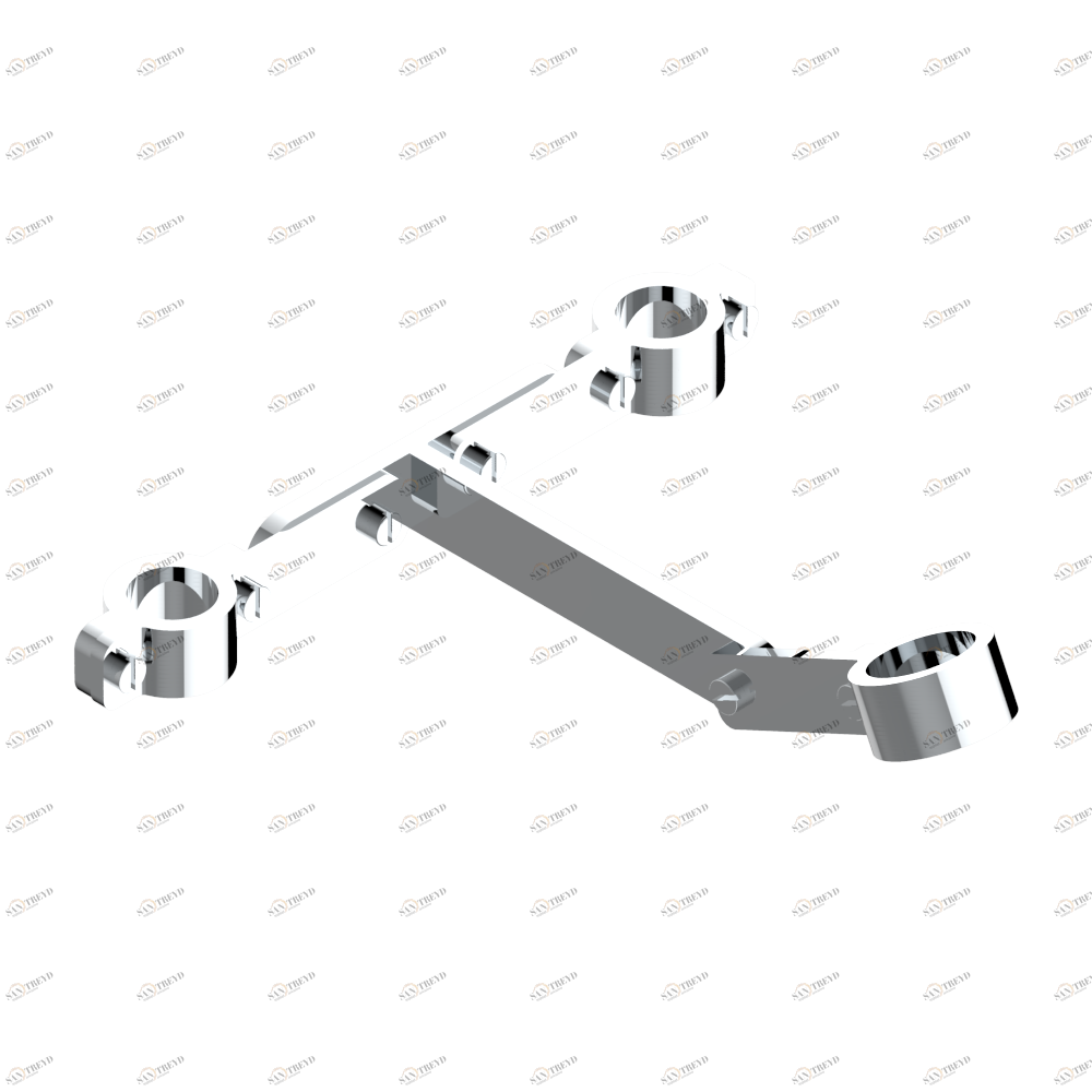 G00-699 "T"-элемент крепления для напольных вертикальных подводящих стоек и перелива для ванны 550T для напольного смесителя "телефон" Thg-paris прочие артикулы THG Хром G00 699 A02 CAT.A
