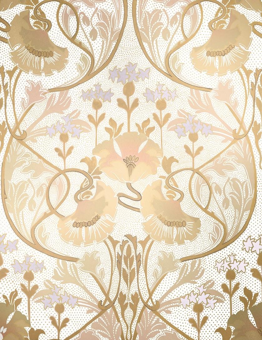 Komar Флизелиновые обои с цветочными мотивами Raw Rsx4-021 - Вид №1