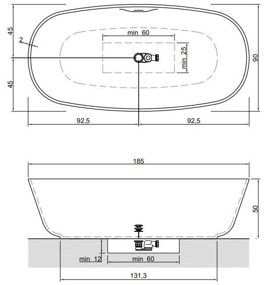 Antonio Lupi Design Ванна Flumood® Antoniolupi sun-id-1508014 - Вид №1