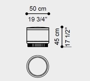 Круглый пуф из нубука ETRO Home Interiors Meriam ARCH-00037090 - Вид №3