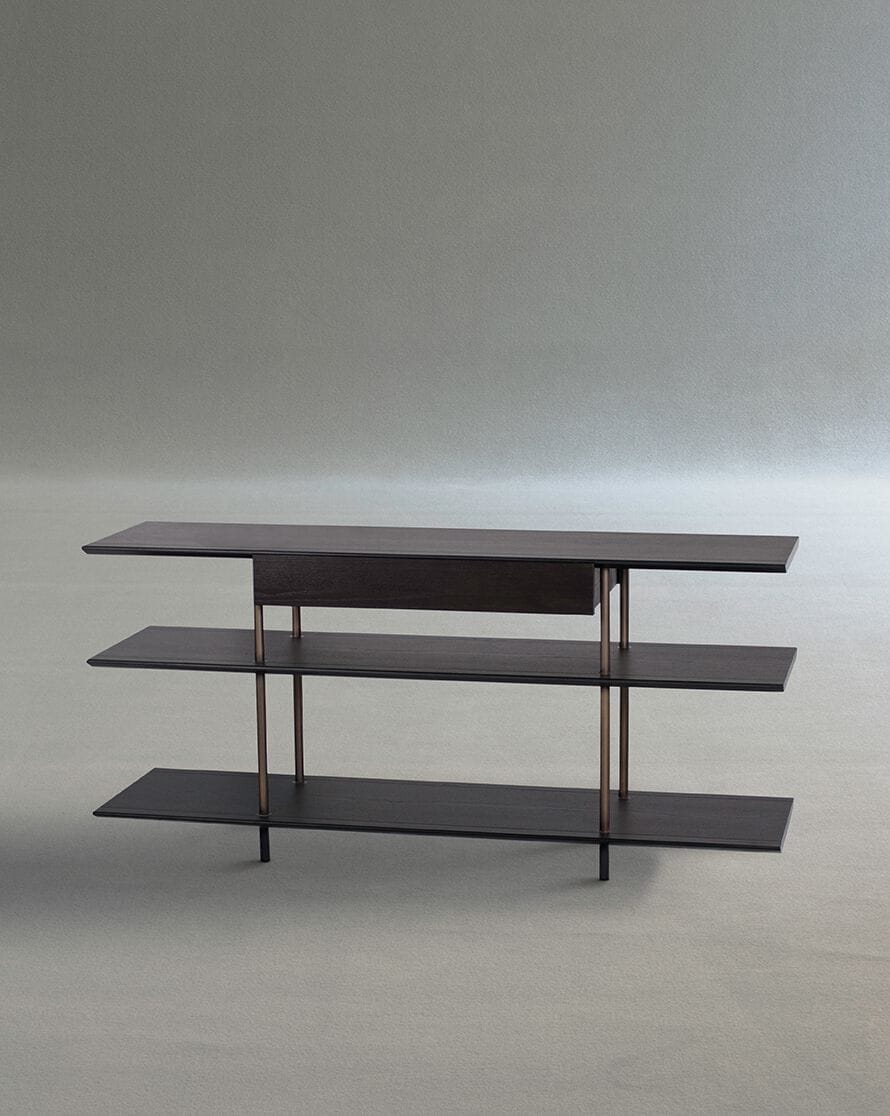 Деревянный отдельно стоящий книжный шкаф Potocco Arial ARCH-00046342 - Вид №1