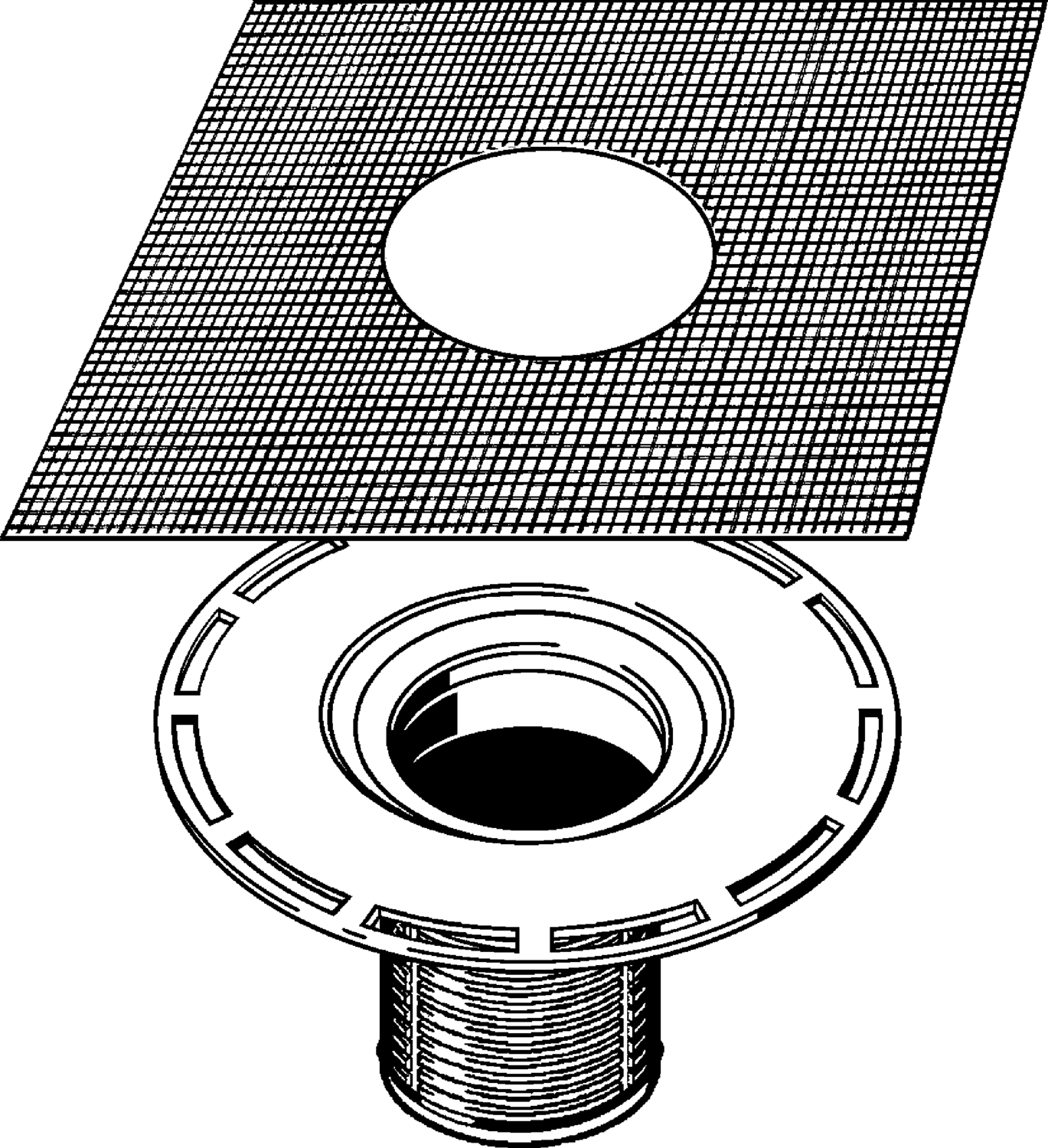 Канализационная арматура  Напольные трапы Advantix  Трапы VIEGA 471 064 Модель 4994 Santreyd  - Вид №1