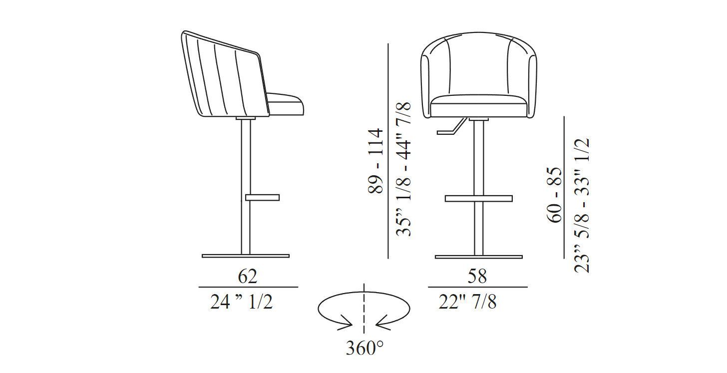 Поворотный мягкий стул EFORMA Джейн ARCH-00099070 - Вид №2