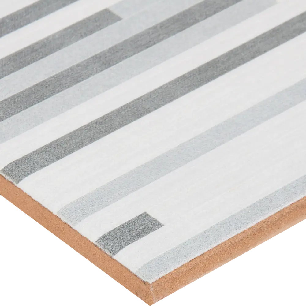 Плитка настенная «Орлеан Полосы» 1М 75x25 см 1.69 м² цвет серый Керамин STLM-2106807 - Вид №1
