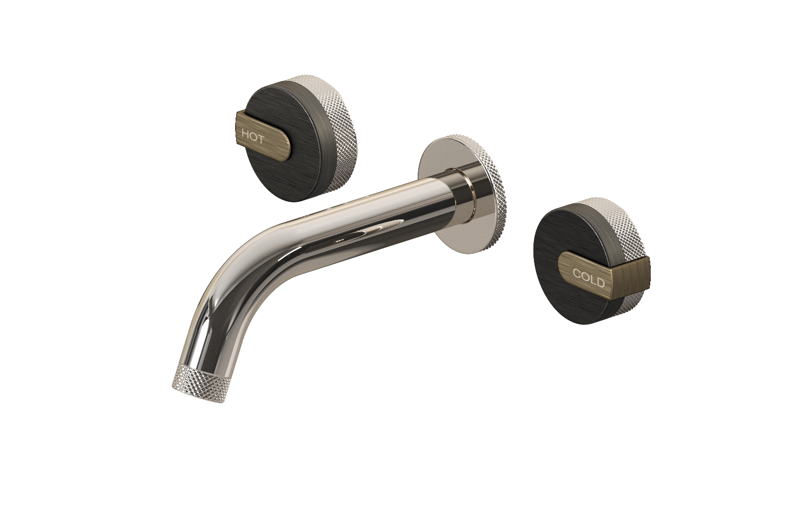 E-11530-R1BOX-L1VBB-PN Смеситель для умывальника из 19,1см носикем (внешняя часть) GRAFF MOD+