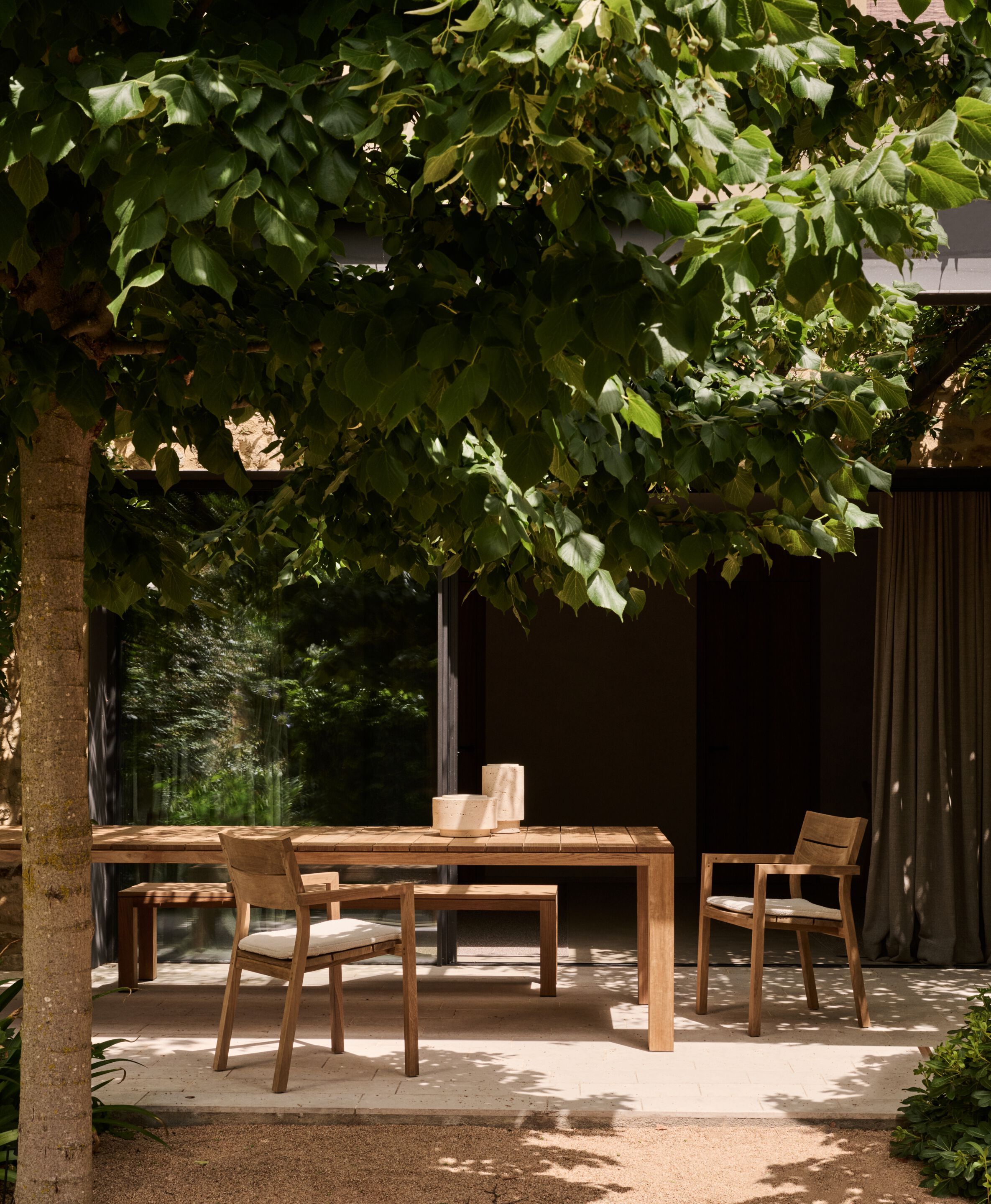 Стул для сада из тикового дерева с подлокотниками TRIBÙ Kos ARCH-00115267 - Вид №6