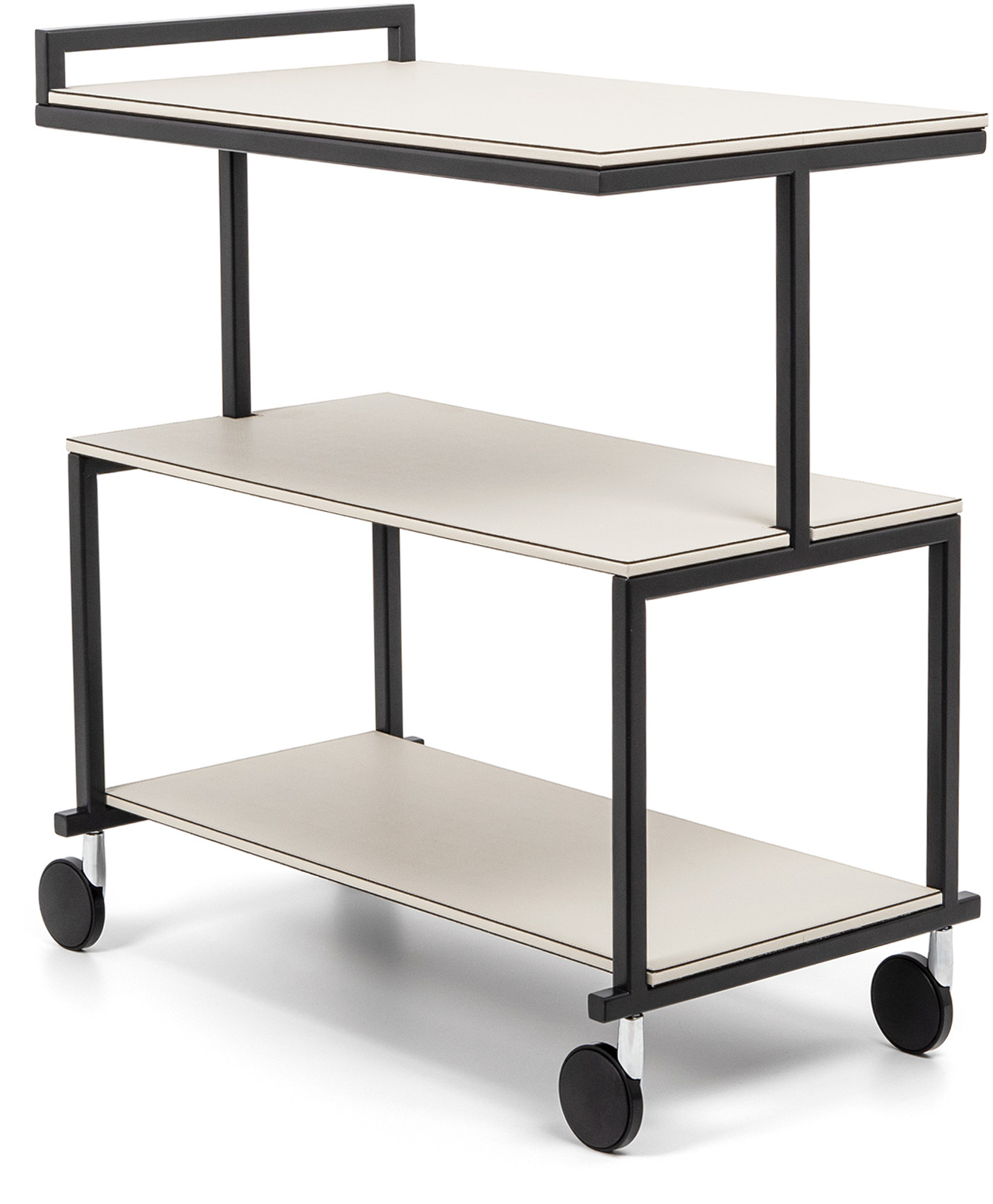 Сервировочная Тележка Albert - 70X40XH81 см / зернистая кожа_coffee