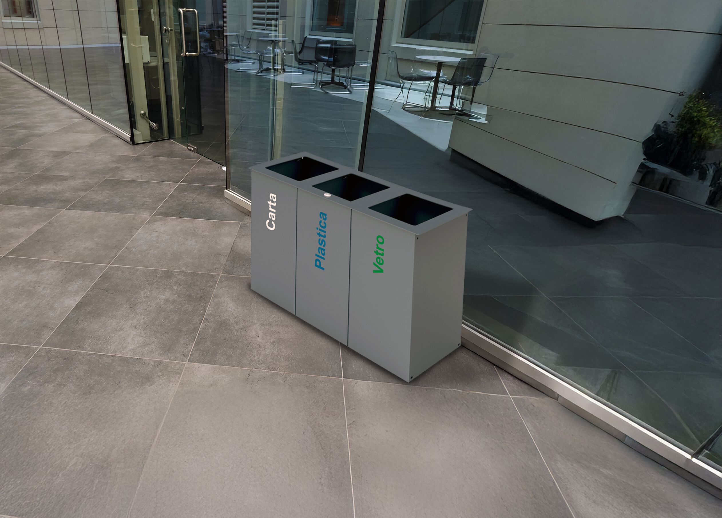 Стальная корзина для мусора для утилизации отходов Studio Città ECO BIN MICRO ARCH-00119306 - Вид №2