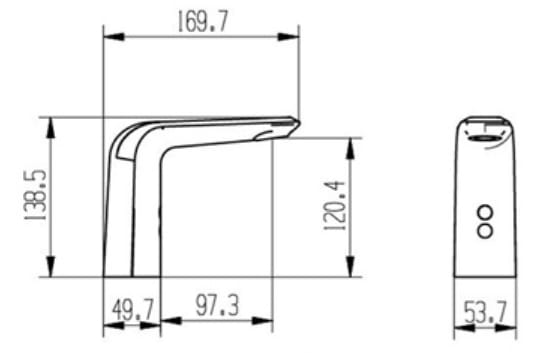 Однорычажный инфракрасный смеситель для раковины Fontana Showers PureStream ARCH-00111139 - Вид №4