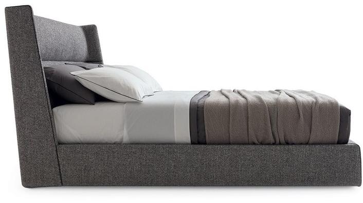 Poliform Двуспальная кровать из ткани с мягким изголовьем Chloe sun-id-1393917 - Вид №1