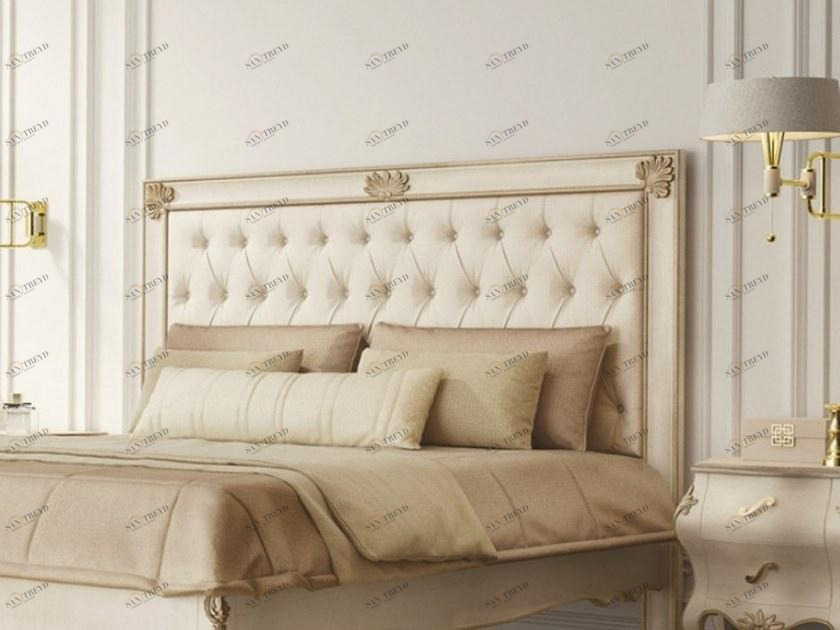 SCAPPINI & C Изголовье кровати с обивкой из ткани для двуспальной кровати Timeless sun-id-1446456