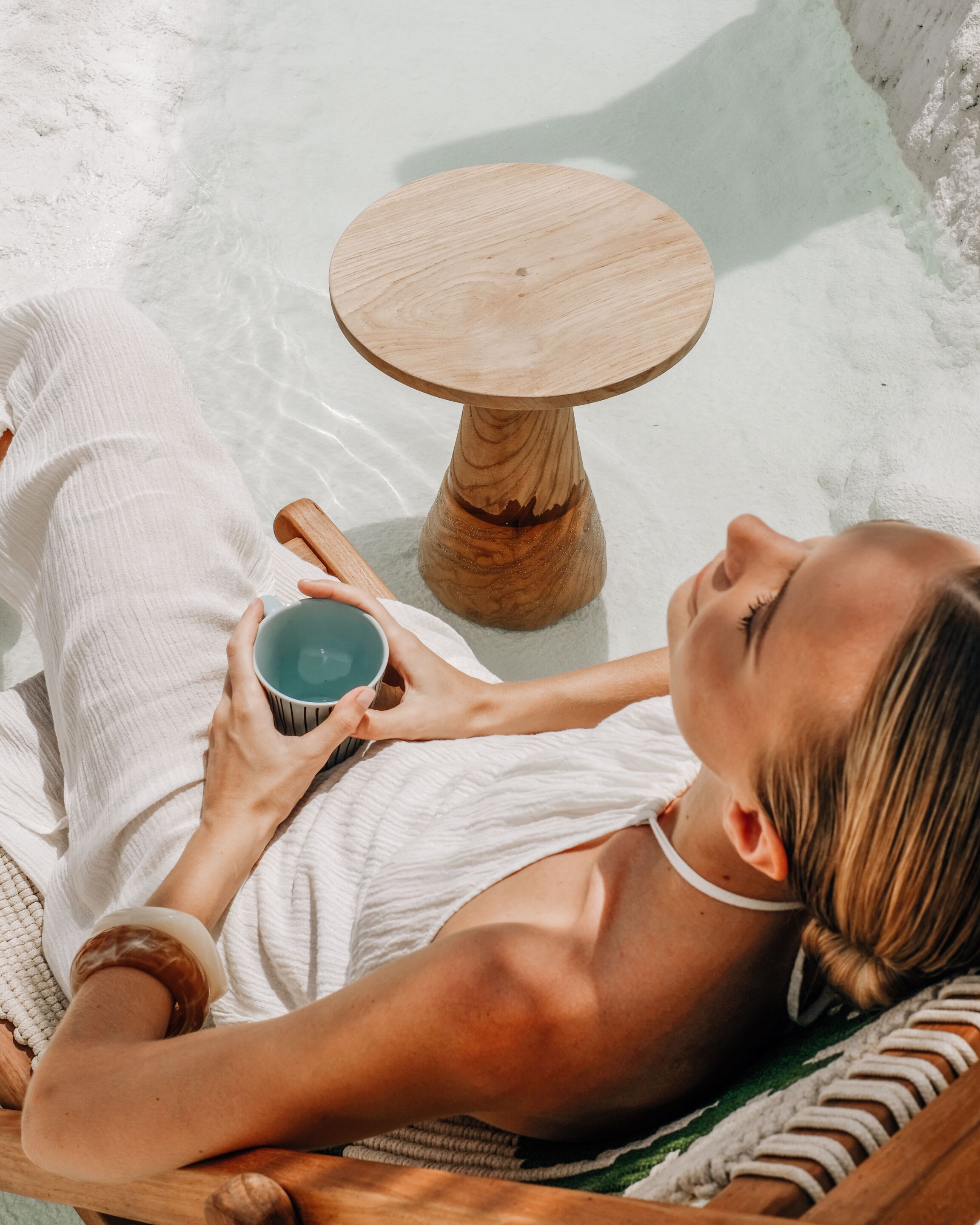 Круглый стол из тикового дерева cbdesign Сфера ARCH-00088421 - Вид №4