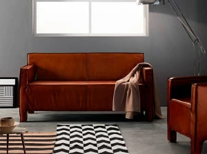 Devina Nais 2-х местный кожаный диван Baltimora