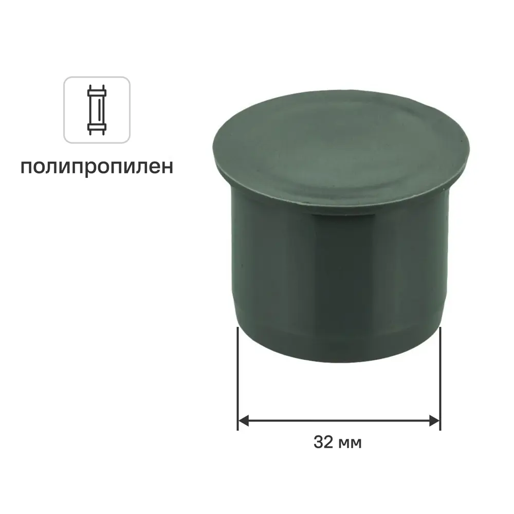 Заглушка Pro Aqua 32 мм полипропилен 81953203 STLM-2129678 