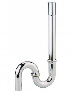 451200 008 00  Сифон для стиральной машины, выход 32 мм вертикальный и поворотный, выдвижной удлинитель, хромированная латунь Valentin Хром