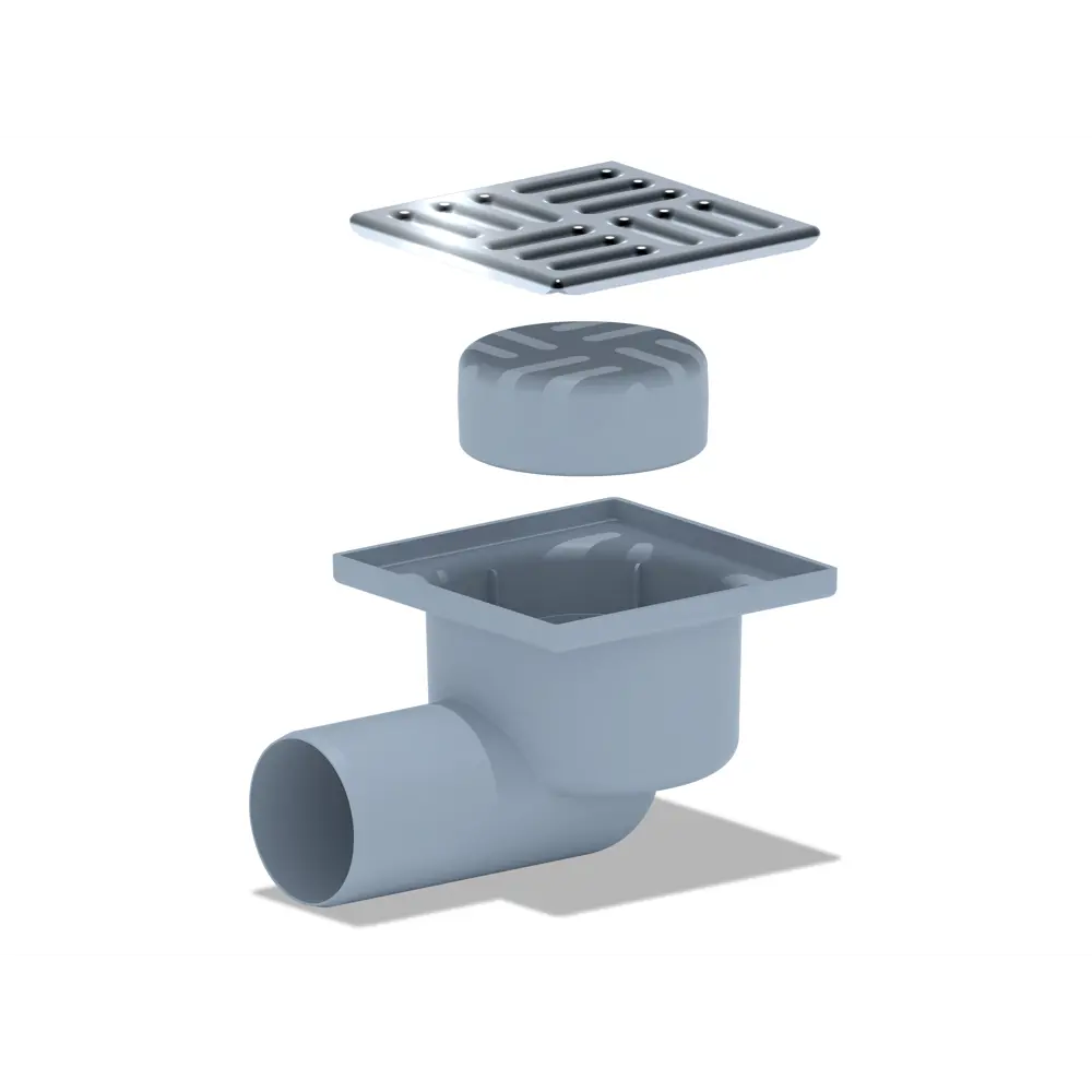 Душевой трап АНИ Пласт с сухим затвором 100x100 мм 82494715 STLM-0028642 - Вид №5