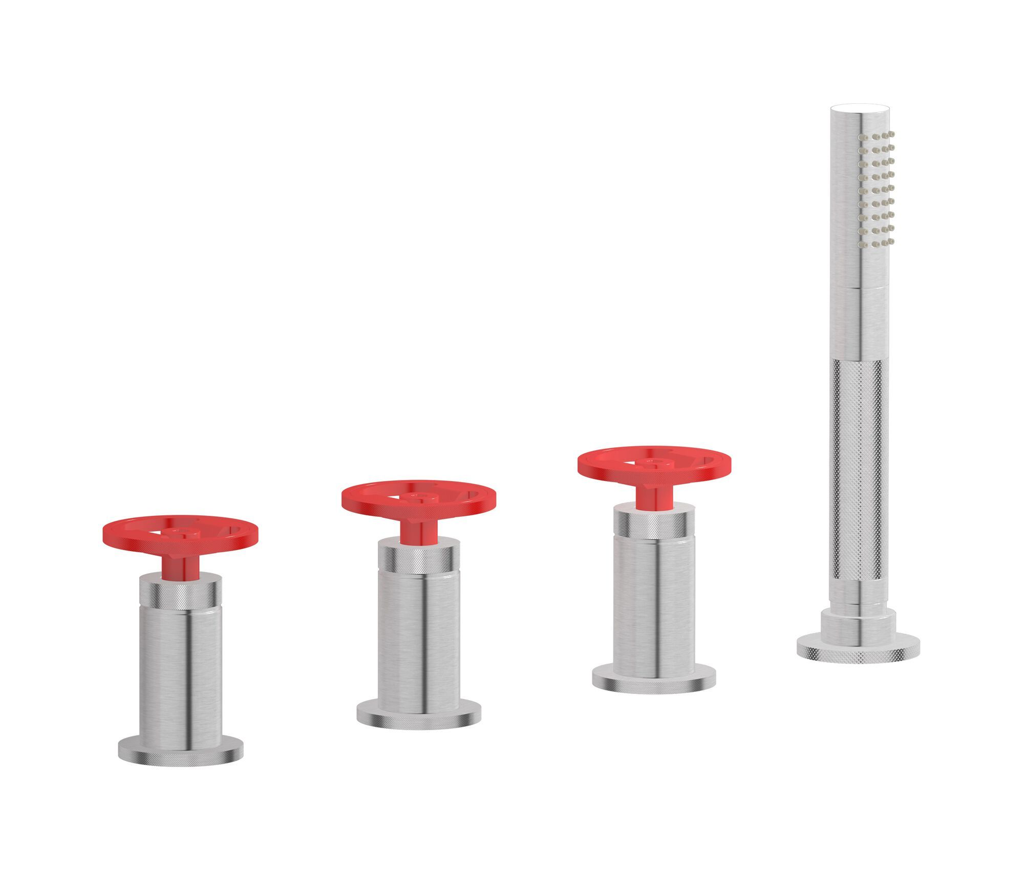 Смеситель для ванны с 4 отверстиями и ручным душем IB Bold ARCH-00153164 - Вид №21