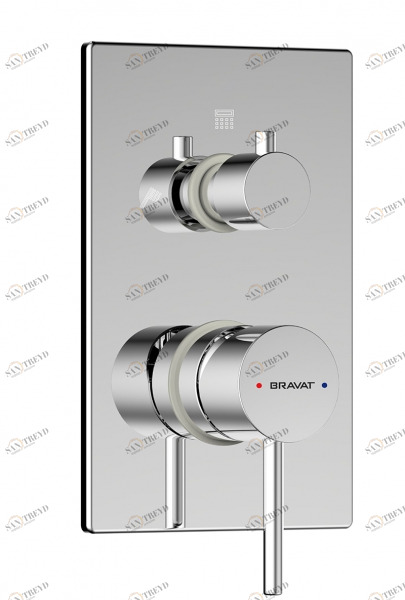 Встраиваемый смеситель 3-функц. ARC P69193C-ENG bravat