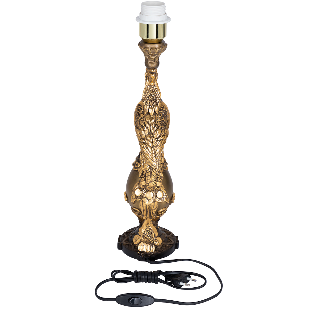 32081,34057 Настольная лампа Павлин Тюссо Капучино BOGACHO 4627138210871, 4627138151112 - Вид №4