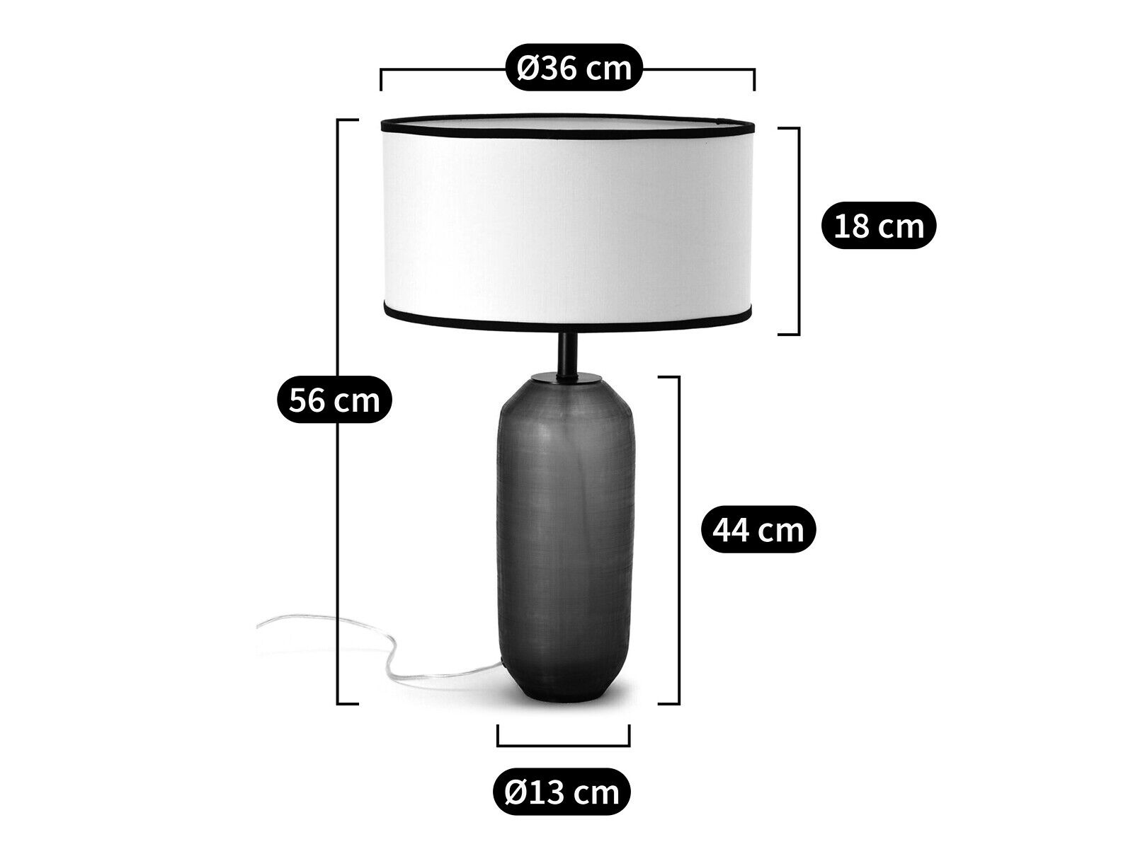 Настольная лампа из дутого стекла AMPM GOTUKO ARCH-00135933 - Вид №10
