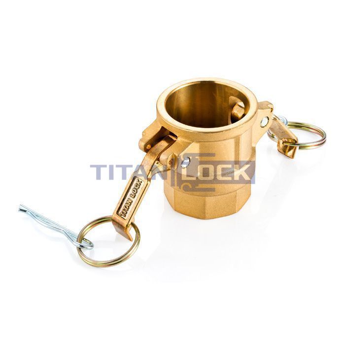 Камлок латунный тип D розетка, внутр. резьба BSP 1 1/2", TL150DBR TITAN LOCK  - Вид №2
