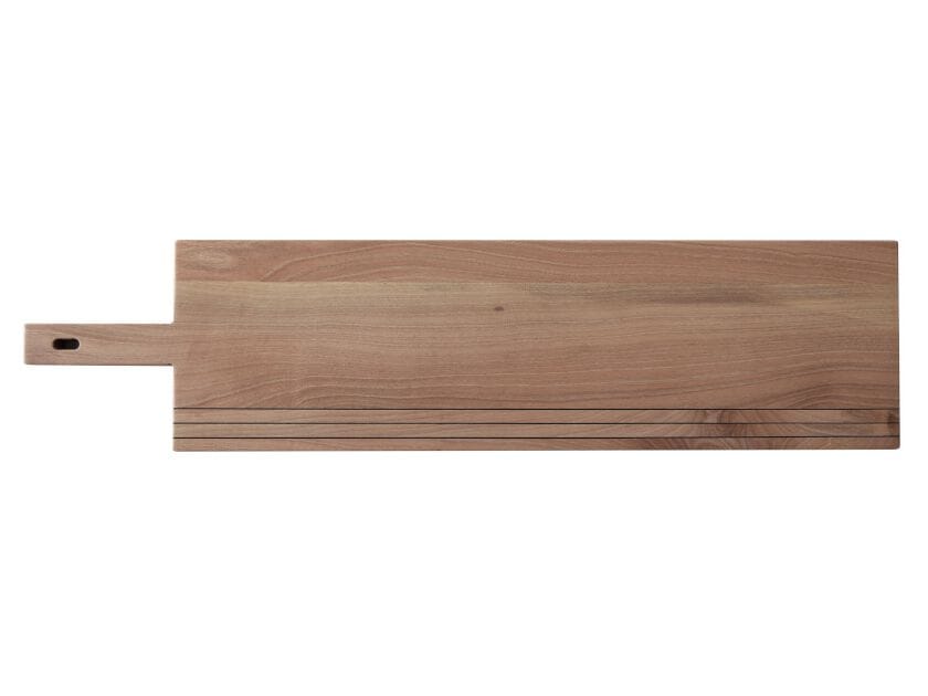 Прямоугольная сервировочная доска из грецкого ореха с ручкой Deodara Linear ARCH-00073836 - Вид №13