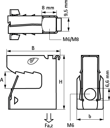 51802224 Крепление для электромонтажа Britclips® Tiger Клипсы для стальных балок для балок WALRAVEN  - Вид №1