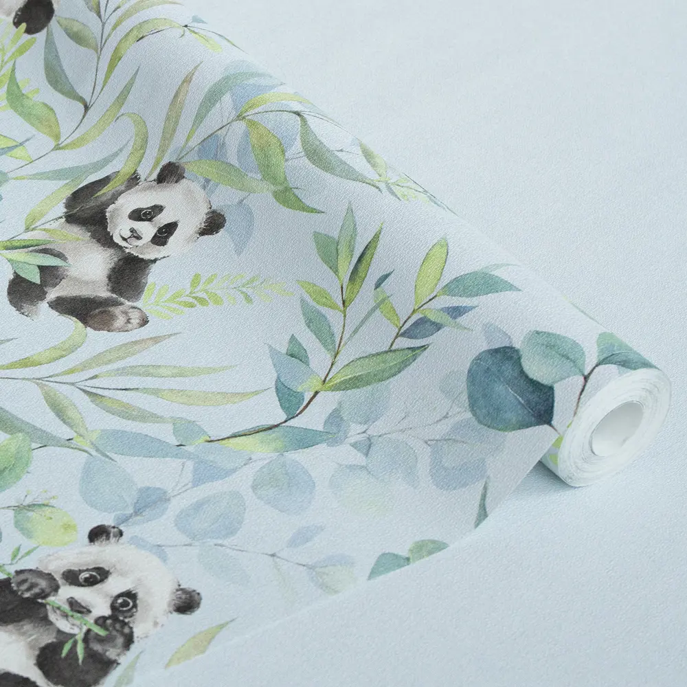 Обои флизелиновые Wall Up Dream Панда голубые 1.06 м 653526 DREAMLAND STLM-2087085 - Вид №2