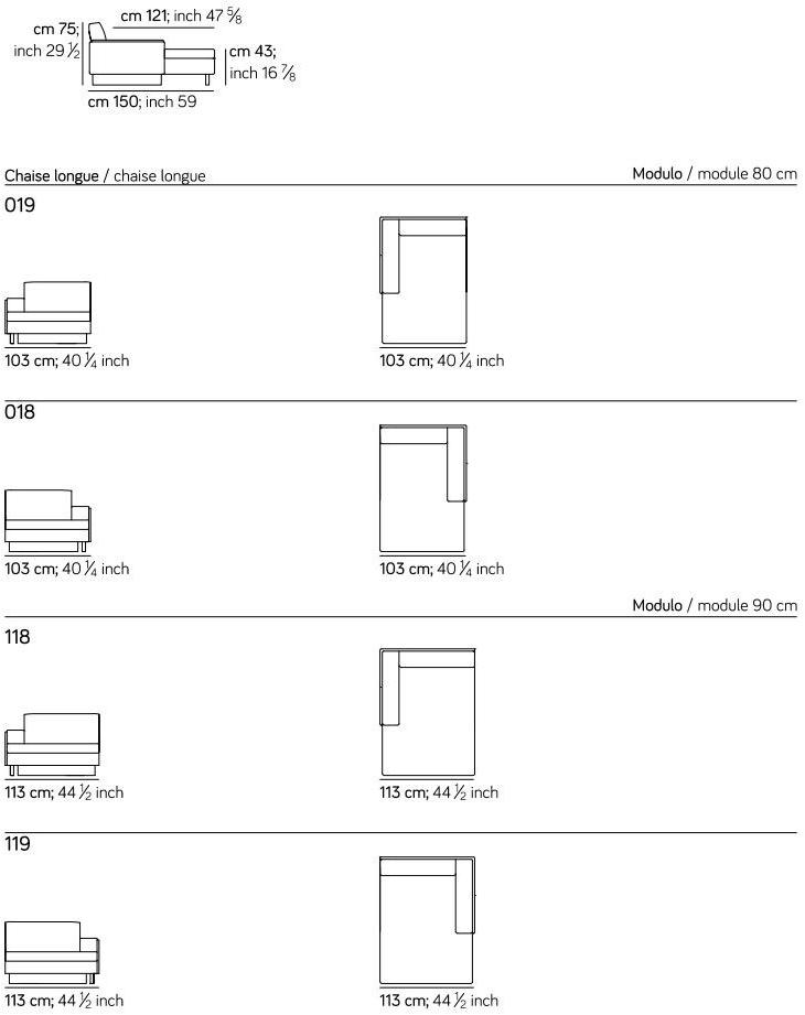 AMURA 4-х местный тканевый диван Tau Am006.031+032 - Вид №12