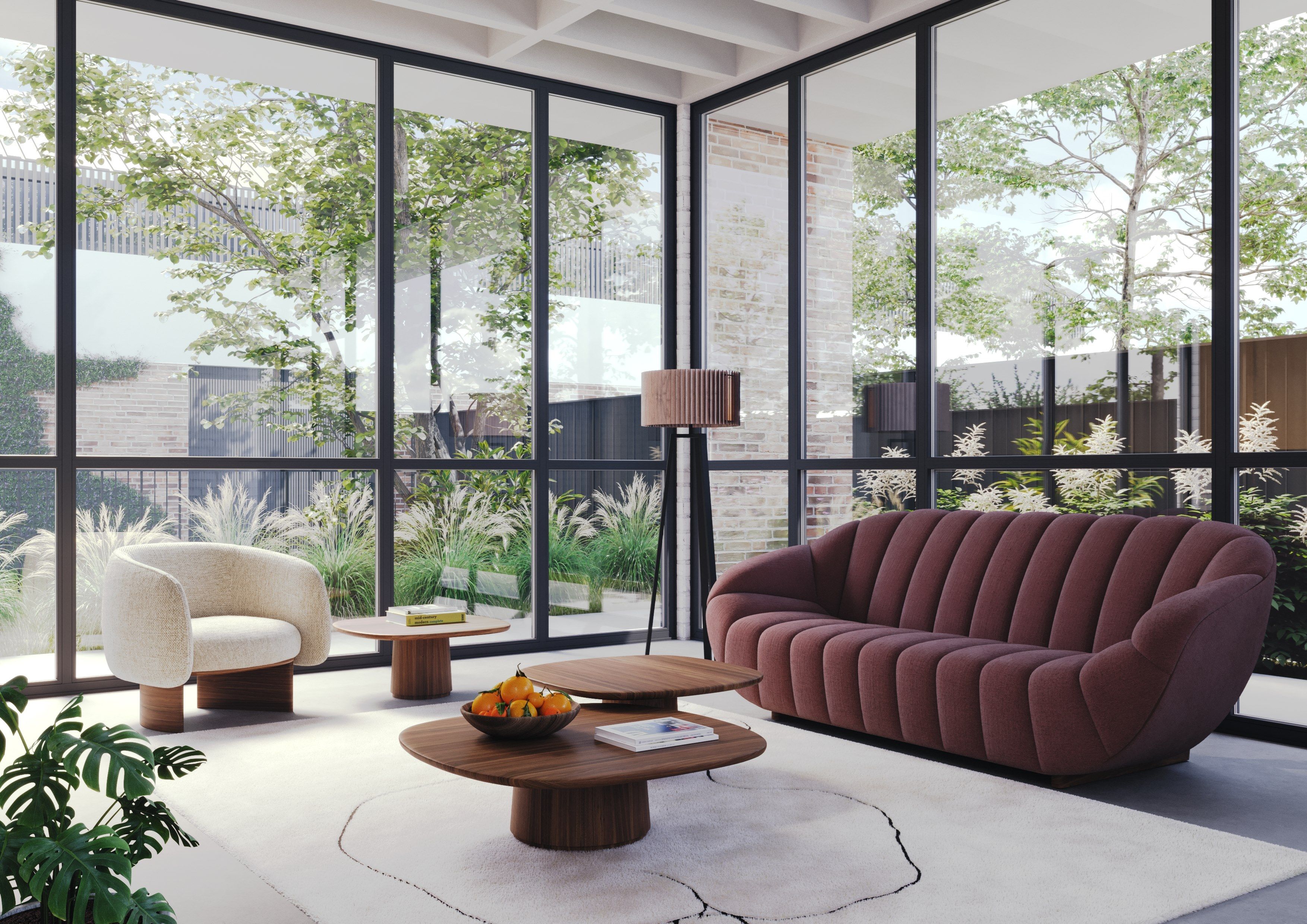 Деревянный низкий квадратный журнальный столик для гостиной Wewood Amos ARCH-00024447 - Вид №1