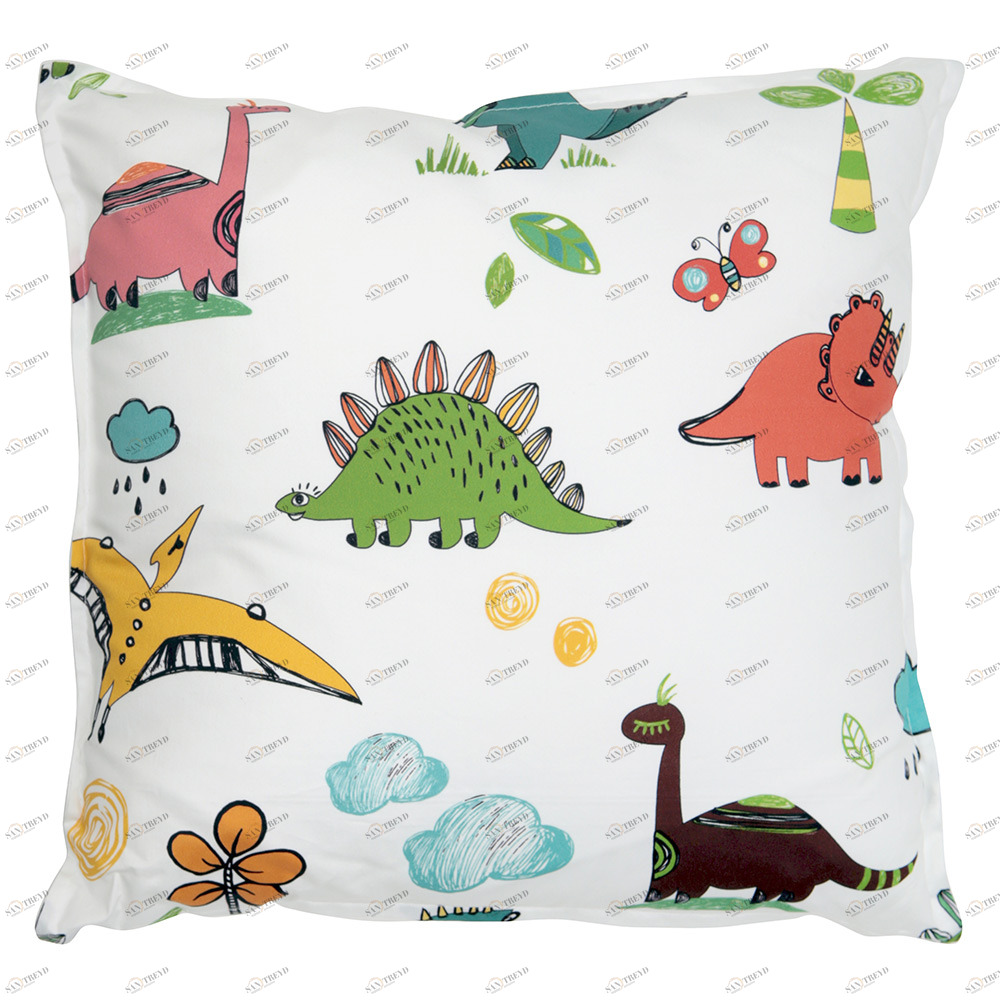 Подушка Dino 40 х 40 см VAMVIGVAM DINO 281818 Красный;желтый;зеленый Santreyd