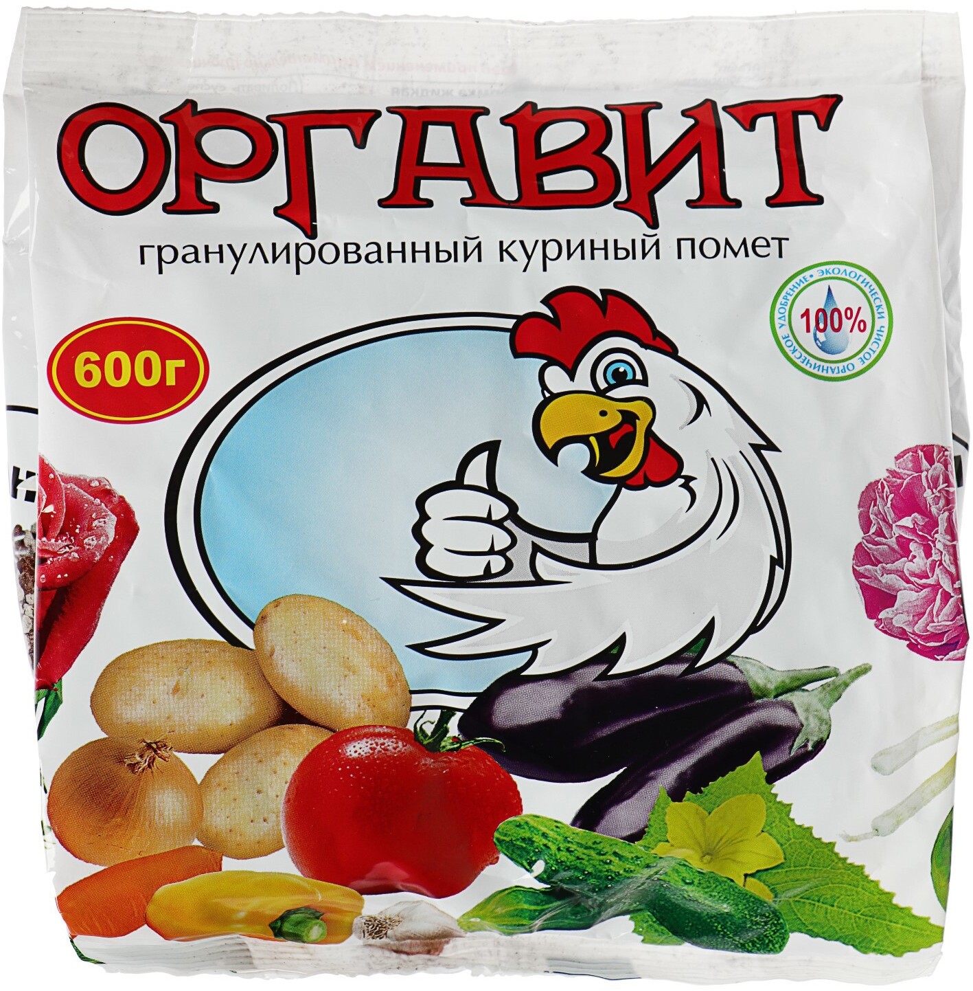 91083028 Удобрение гранулированное органическое Куриный 600 г STLM-0475185 ОРГАВИТ