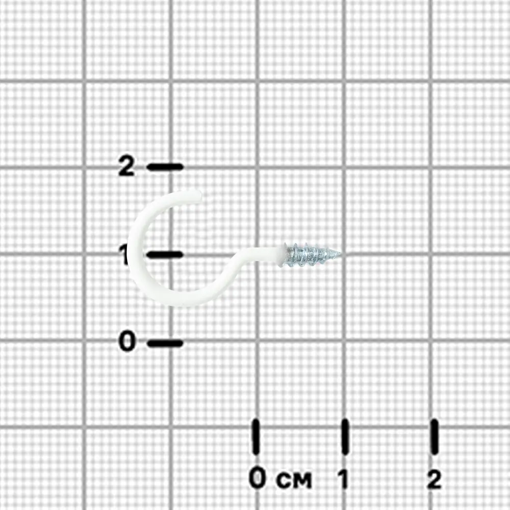 Шуруп-крюк 3x10 мм сталь RAL9003 15 шт. 89417631 STLM-2032134 Santreyd  - Вид №1