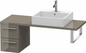 XL542508989 X-Large Шкафчик для компактной консоли Фланелево-серый глянцевый лак