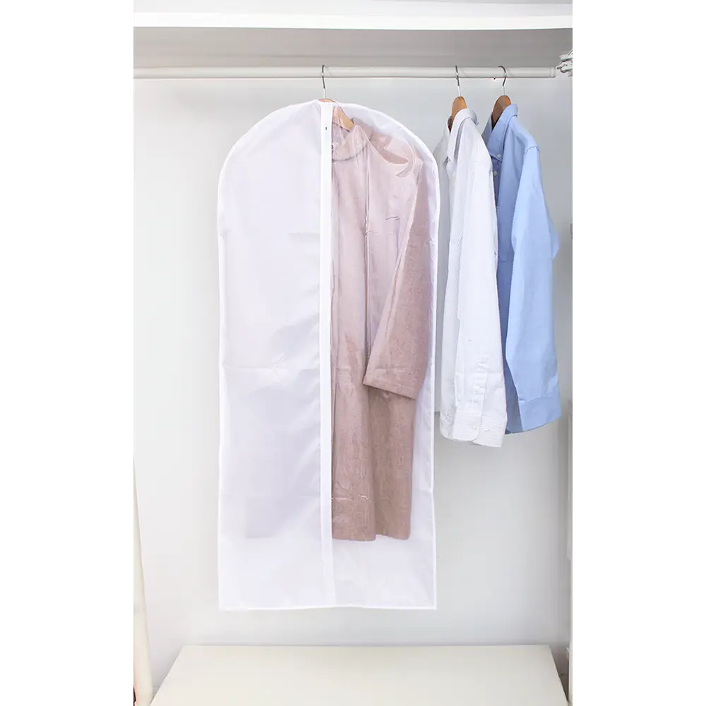 Чехол для одежды KONSENSA 60x130 см полиэстер цвет белый STLM-2152830