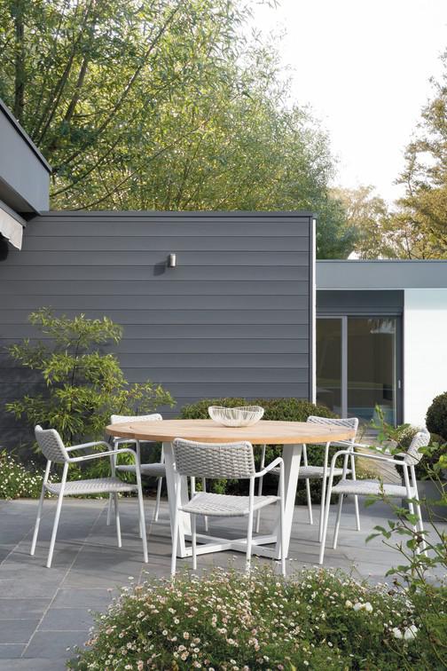 MNST214 Обеденный стол pca white f8 ⌀130см Manutti Fuse - Вид №10