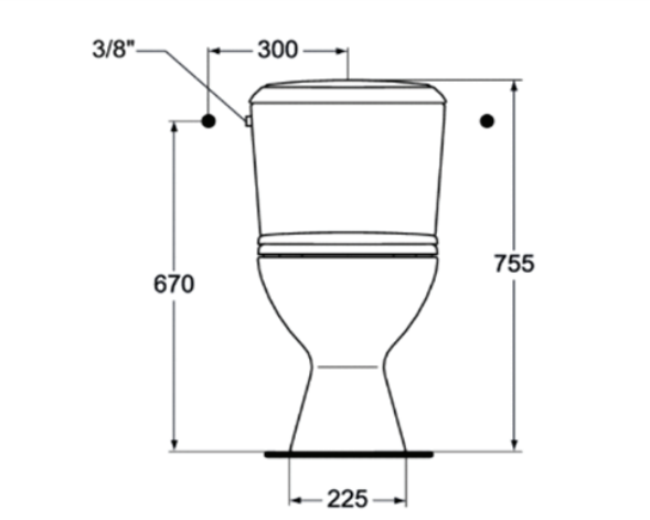 W911501 Унитаз-компакт горизонтальный выпуск VIDIMA SIRIUS - Вид №1