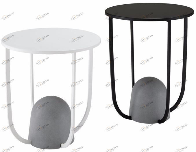 Ligne Roset Круглый журнальный столик из стали  19980308 