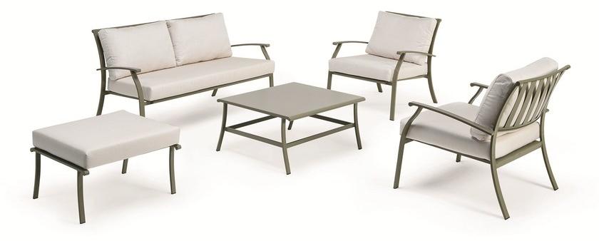 Ethimo 2-местный садовый диван из оцинкованной стали Elisir sun-id-1389235 - Вид №4