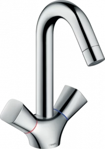 71222000 Logis Смеситель для раковины 150 с 2 ручками и сливным гарнитуром Hansgrohe