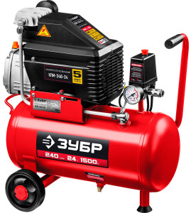 Компрессор поршневой масляный Зубр КПМ-240-24 5308099