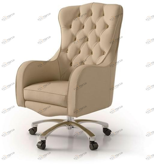 Carpanese Home Кресло для руководителя с регулируемой высотой из кожи с 5 спицами Heritage 5143