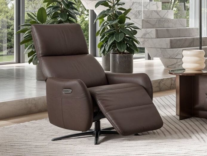 Вращающееся кожаное кресло с электроприводом Sofanella Турин ARCH-00022563 - Вид №5