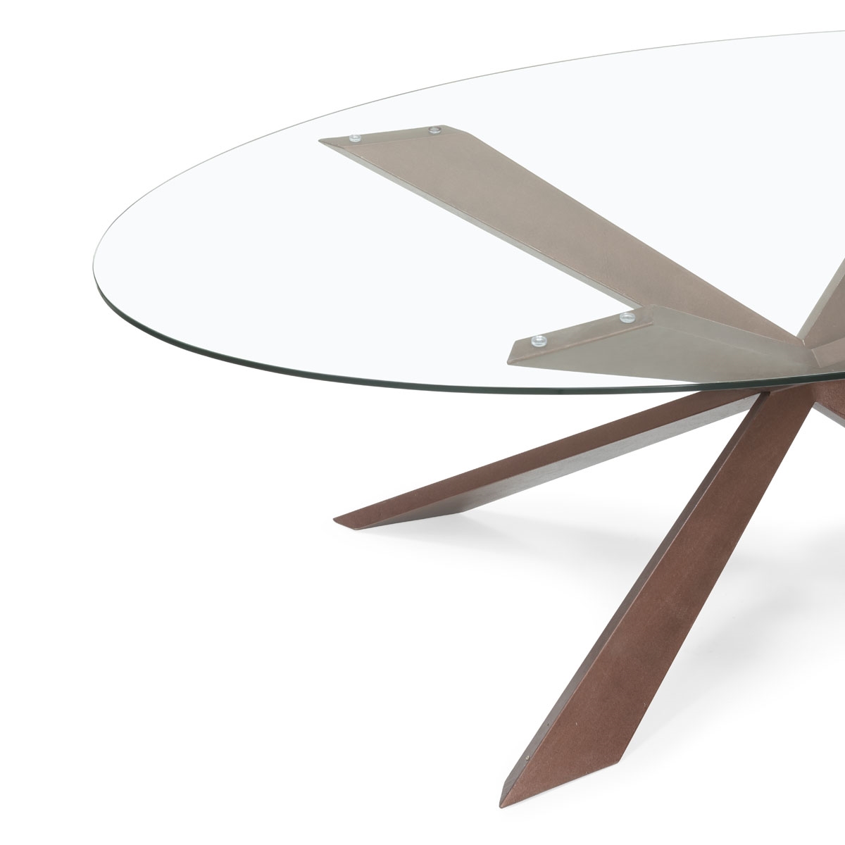 450250-35 ABHIKA ТАБЛИЦА ОВАЛИЯ H75 220X110 RUST/COPPER  - Вид №1