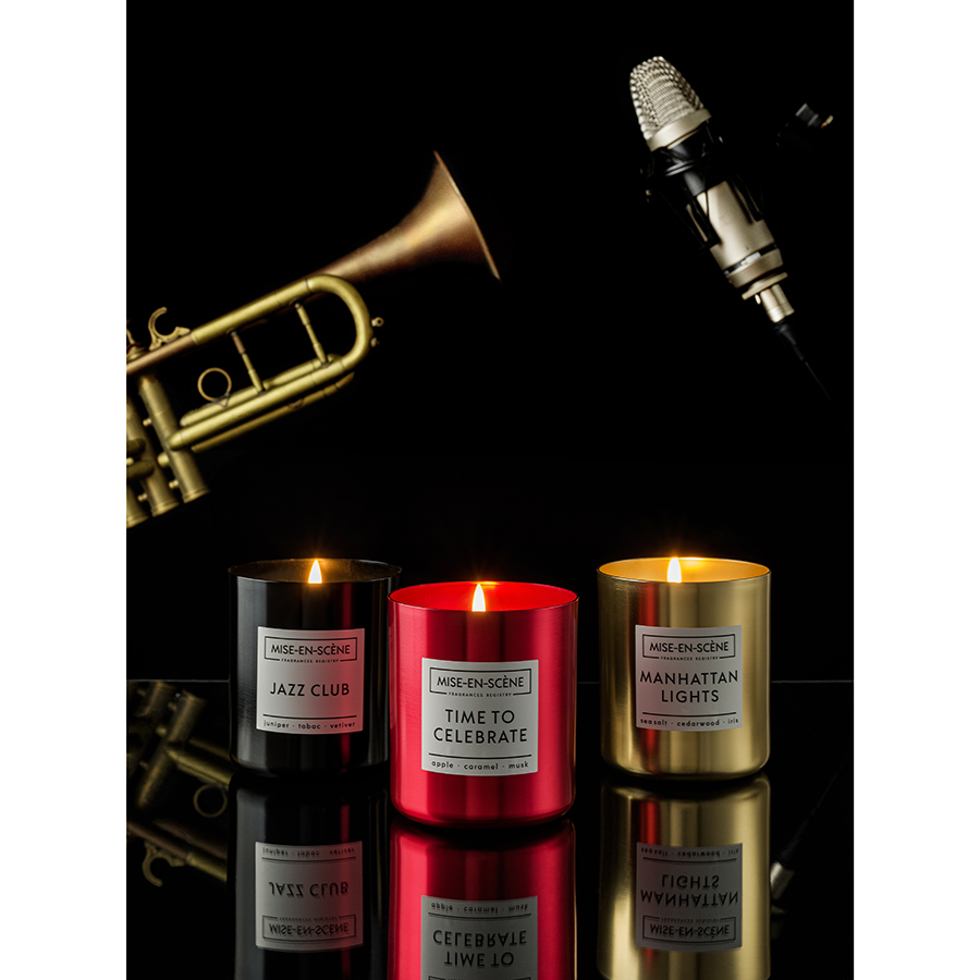 Свеча ароматическая Mise En Scene Jazz Club AMBIENTAIR  00-3894980 Черный  - Вид №3