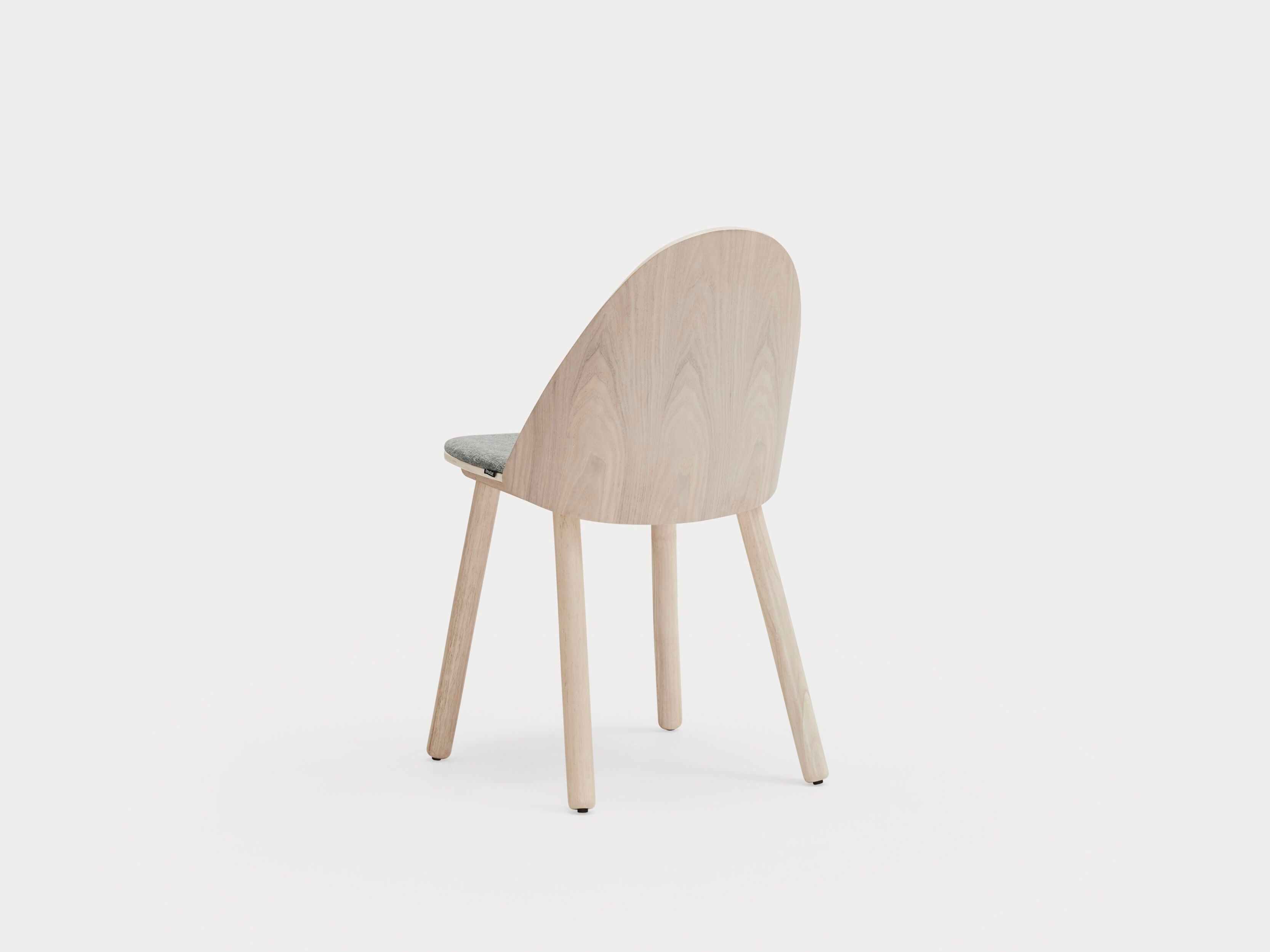 Деревянный стул с мягким сиденьем TEULAT Uma ARCH-00082316 - Вид №23