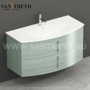 MDMC10Y6007 Тумба с двумя ящиками 100 см зеленая Globo 4ALL Италия