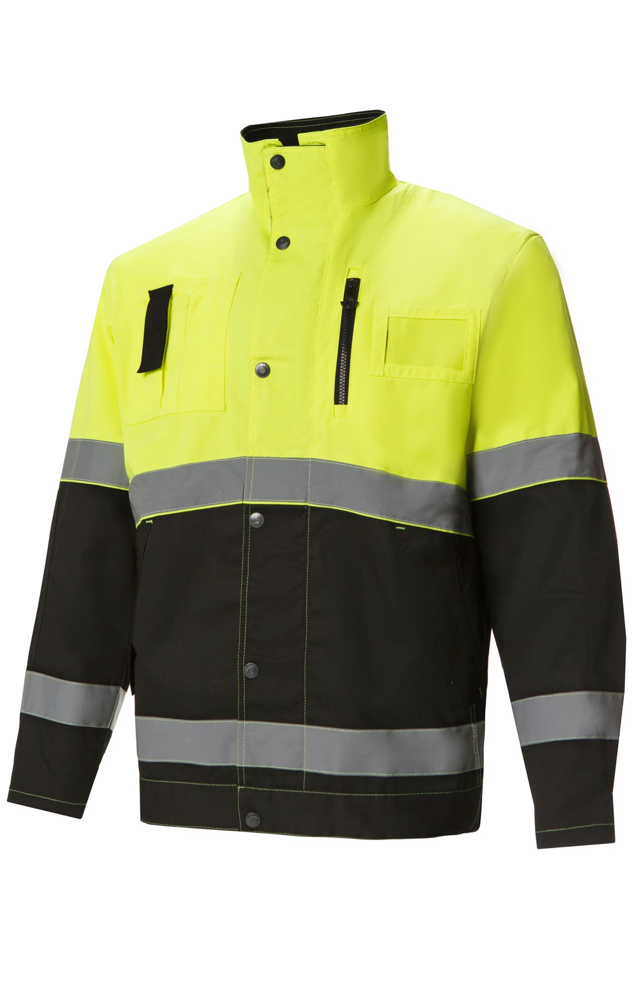 69774 Костюм "Премиум" летний черный с лимонным  Летняя спецодежда размер 60-62/182-188  - Вид №1