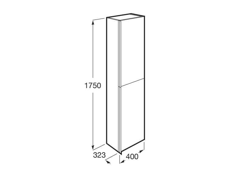 Деревянная подвесная колонна для ванной комнаты с дверями Roca Inspira ARCH-00020552 - Вид №1