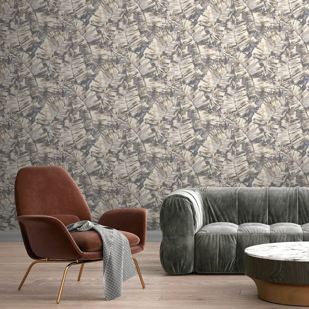 Обои флизелиновые Victoria Stenova Barbados коричневые 1.06 м 989666 STLM-2039707 - Вид №2